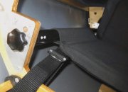 Detail Sitzrohraufhängung und Lagefixierung am Spant 3.