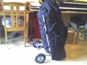 So steht die Fuhre auch alleine...