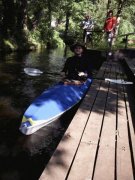 Schön wendig auch ohne wildes Wasser.